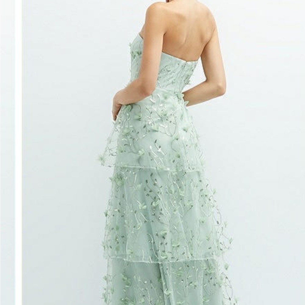Dessy Collection Celadon Gown - Picture 9 of 9